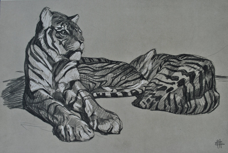 Mathurin MEHEUT : Le Tigre, Lithographie originale (photo de détail 5) - Crédit photo : Galerie Art.Paris