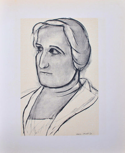 Henri MATISSE : Femme de profil, Lithographie originale (vue générale) - Crédit photo : Galerie Art.Paris