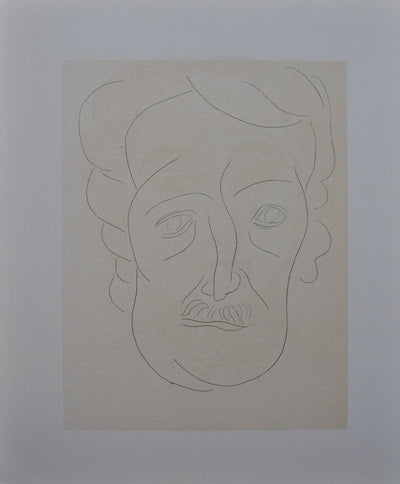 Henri MATISSE : Portrait d'Oppenheimer, Lithographie originale (photo de détail 5) - Crédit photo : Galerie Art.Paris