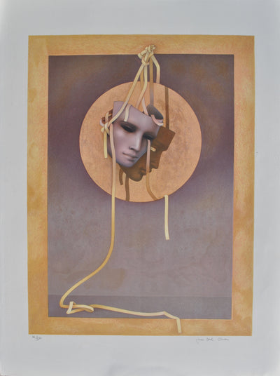 Jean-Paul CLEREN : Le masque, Lithographie originale (vue générale) - Crédit photo : Galerie Art.Paris