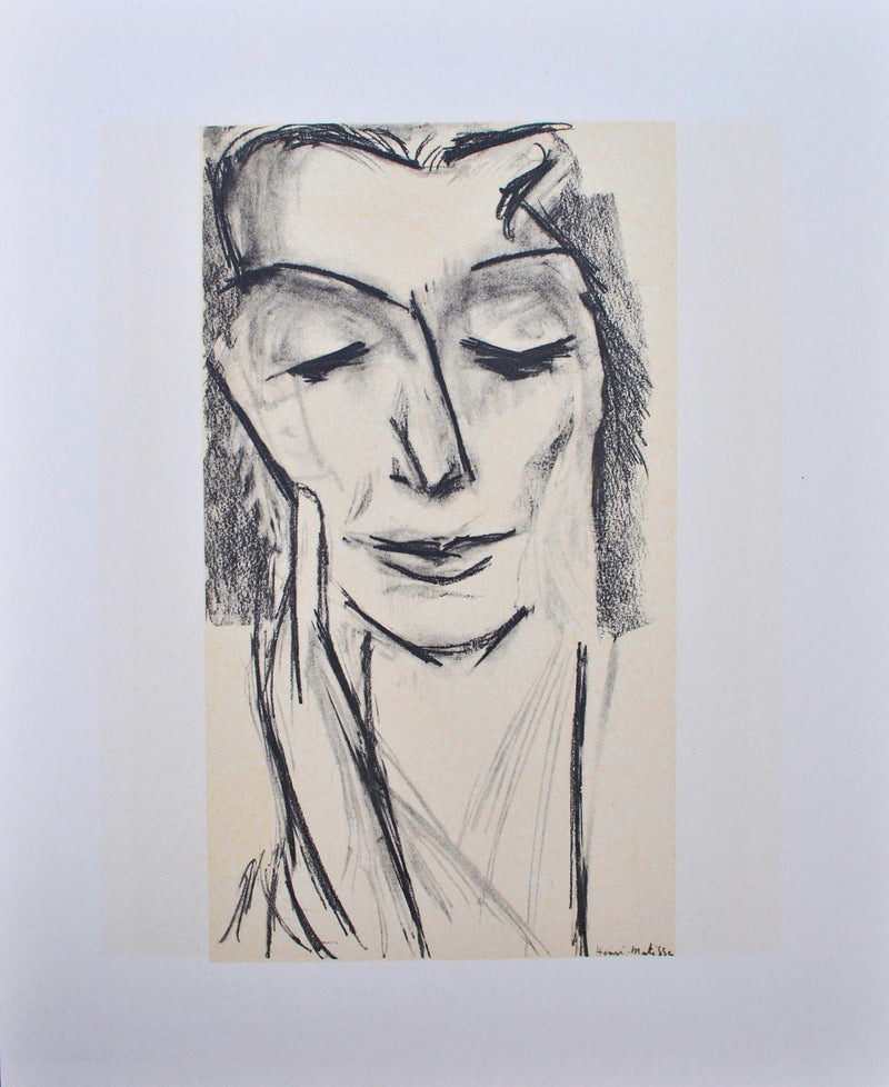 Henri MATISSE : Femme timide, Lithographie originale (vue générale) - Crédit photo : Galerie Art.Paris