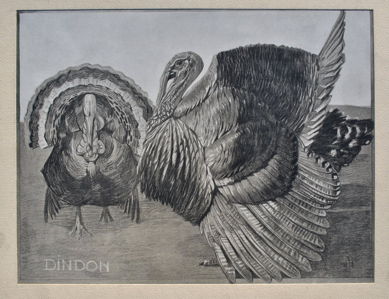 Mathurin MEHEUT : Le Dindon, Lithographie originale (photo de détail 2) - Crédit photo : Galerie Art.Paris