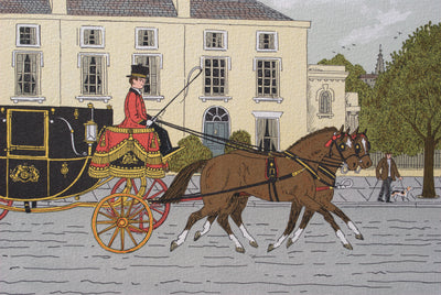 Vincent HADDELSEY : Le carrosse de la reine d'Angleterre, Lithographie originale (photo de détail 6) - Crédit photo : Galerie Art.Paris