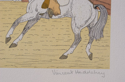 Vincent HADDELSEY : La Corrida, Lithographie originale (photo de détail 3) - Crédit photo : Galerie Art.Paris