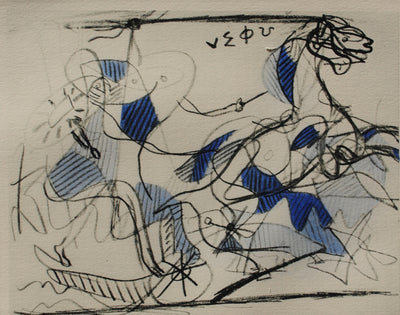 Georges BRAQUE : Course de char, Héliogravure