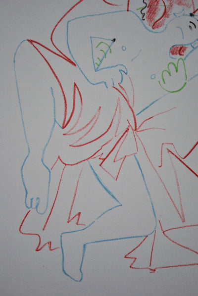 Jean COCTEAU : Au chevet du fil, Lithographie originale (photo de détail 5) - Crédit photo : Galerie Art.Paris