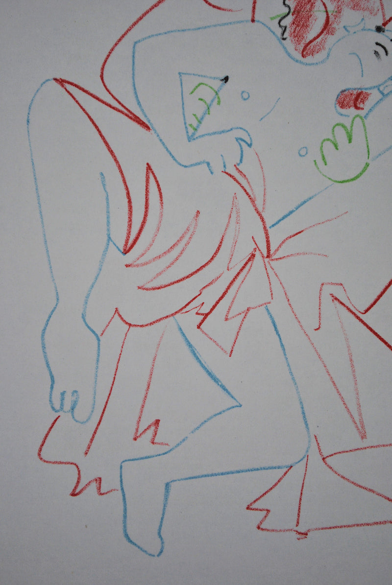 Jean COCTEAU : Au chevet du fil, Lithographie originale (photo de détail 5) - Crédit photo : Galerie Art.Paris