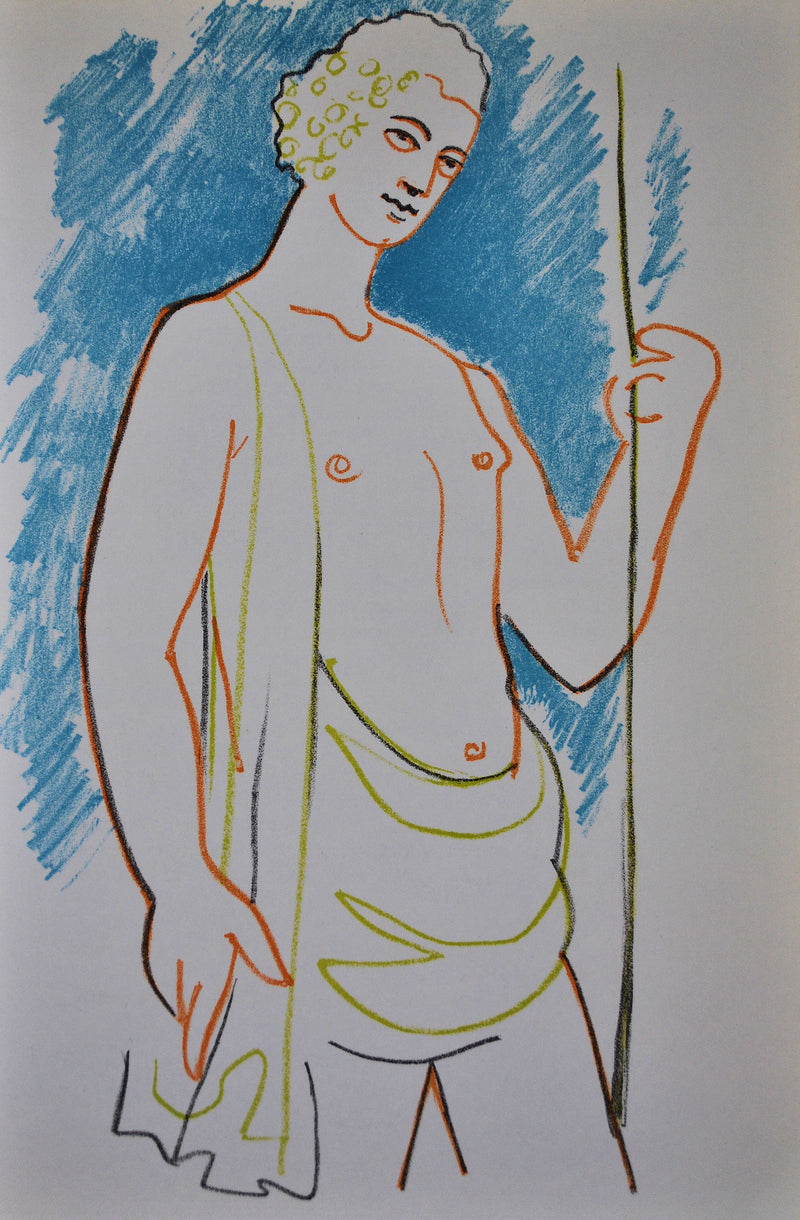 Jean COCTEAU : Apollo, Lithographie originale (vue générale) - Crédit photo : Galerie Art.Paris