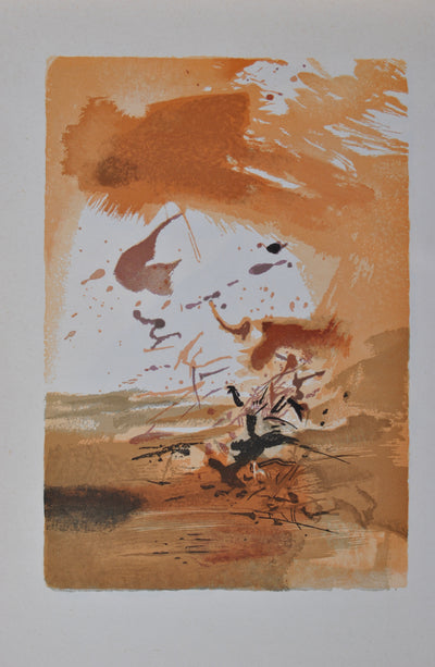 ZAO Wou-Ki : La Souche Embrasée, Gravure sur bois