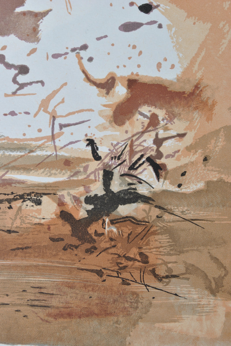 ZAO Wou-Ki : La Souche Embrasée, Gravure sur bois
