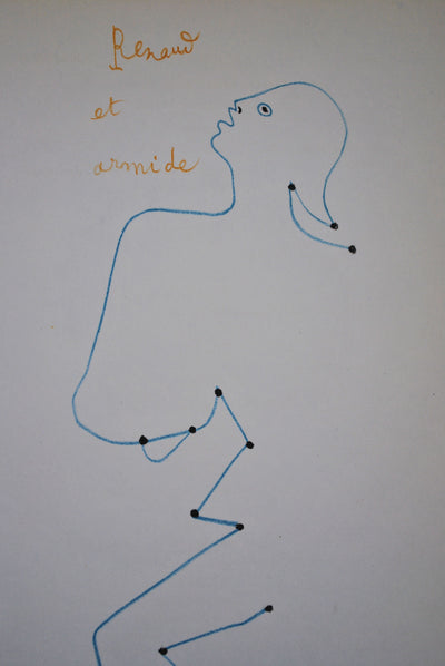 Jean COCTEAU : Renaud et Armide, Lithographie originale (photo de détail 3) - Crédit photo : Galerie Art.Paris