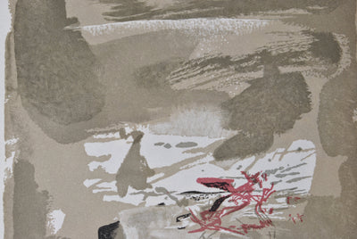 ZAO Wou-Ki : Coucher du soleil, Gravure sur bois