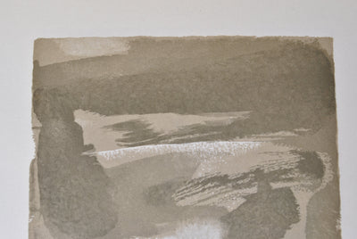 ZAO Wou-Ki : Coucher du soleil, Gravure sur bois