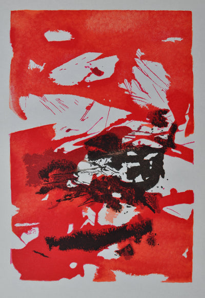 ZAO Wou-Ki : Ciel rouge sang, Gravure sur bois