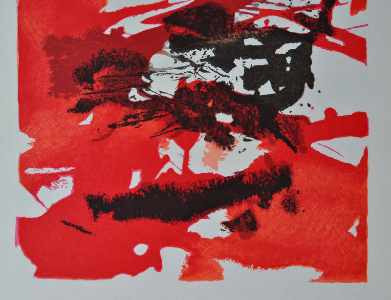 ZAO Wou-Ki : Ciel rouge sang, Gravure sur bois