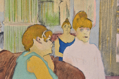 Henri DE TOULOUSE-LAUTREC : Le salon, Gravure originale (photo de détail 5) - Crédit photo : Galerie Art.Paris