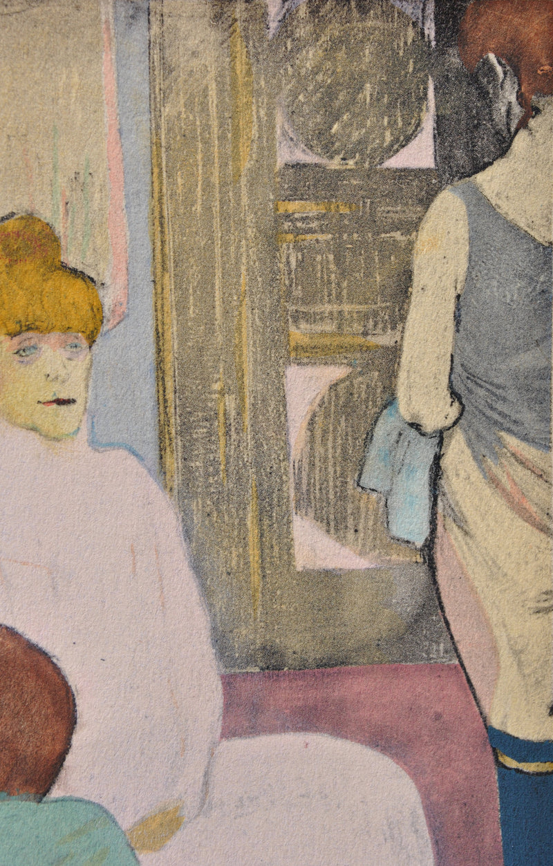 Henri DE TOULOUSE-LAUTREC : Le salon, Gravure originale (photo de détail 7) - Crédit photo : Galerie Art.Paris