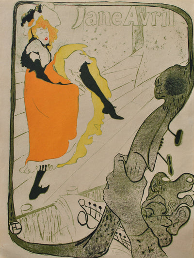 Henri DE TOULOUSE-LAUTREC : La goulue et sa soeur au moulin rouge, Gravure originale (vue générale) - Crédit photo : Galerie Art.Paris