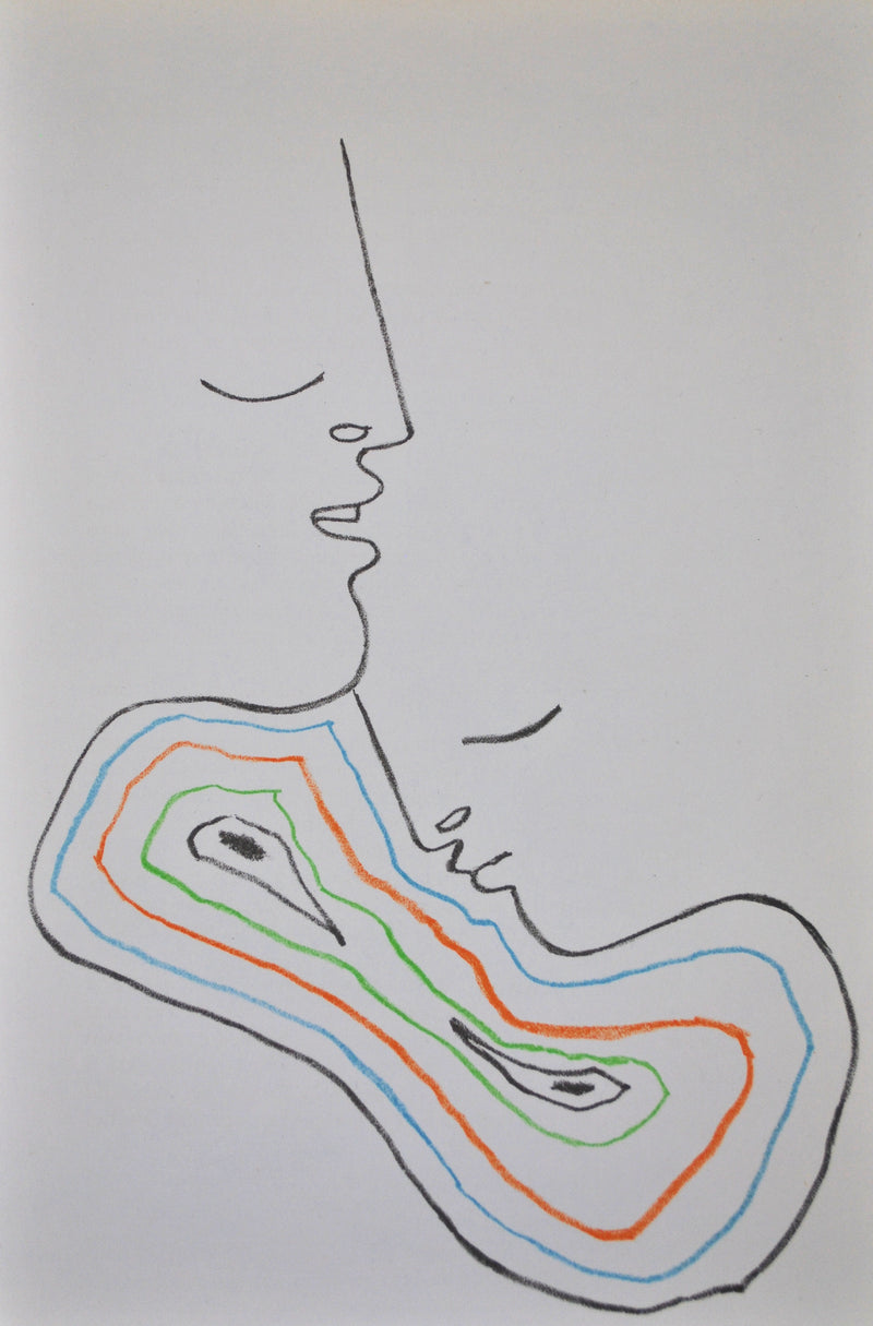 Jean COCTEAU : La tendress, Lithographie originale (vue générale) - Crédit photo : Galerie Art.Paris