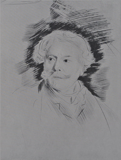 Paul César HELLEU : Edmond de Goncourt, Héliogravure originale (photo de détail 2) - Crédit photo : Galerie Art.Paris