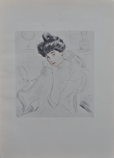 Paul César HELLEU : la duchesse de Marlborough, Héliogravure originale (vue générale) - Crédit photo : Galerie Art.Paris