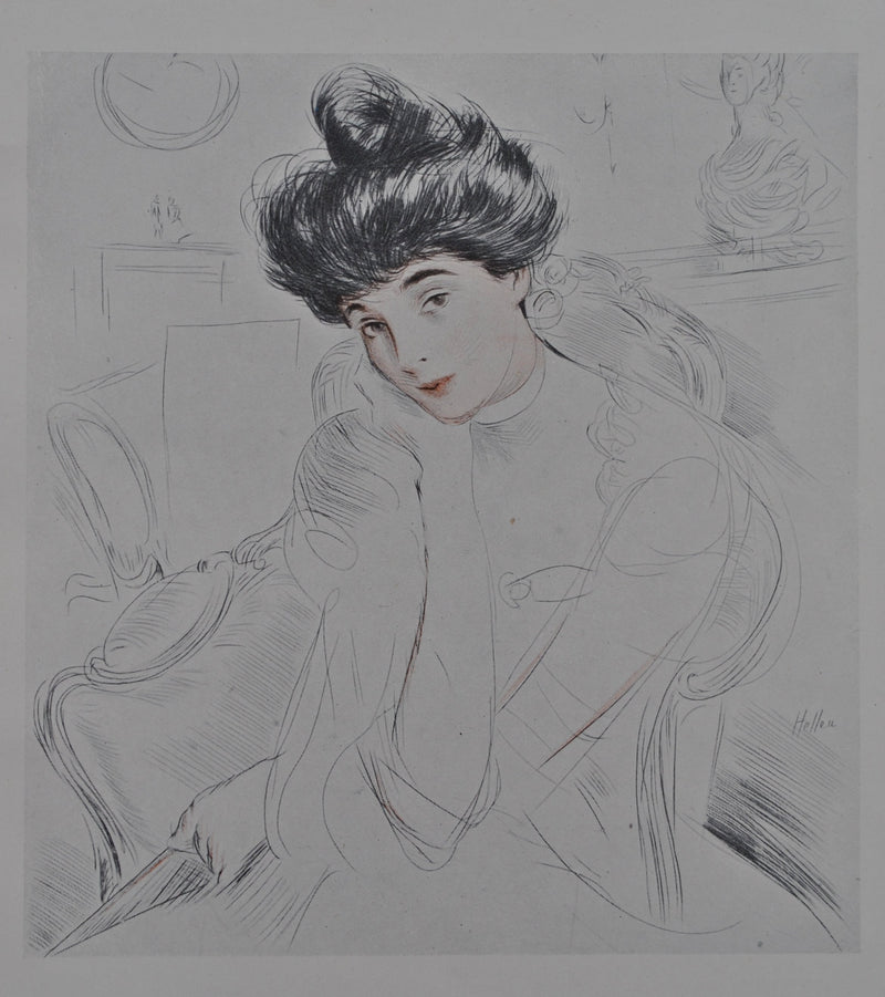 Paul César HELLEU : la duchesse de Marlborough, Héliogravure originale (photo de détail 2) - Crédit photo : Galerie Art.Paris