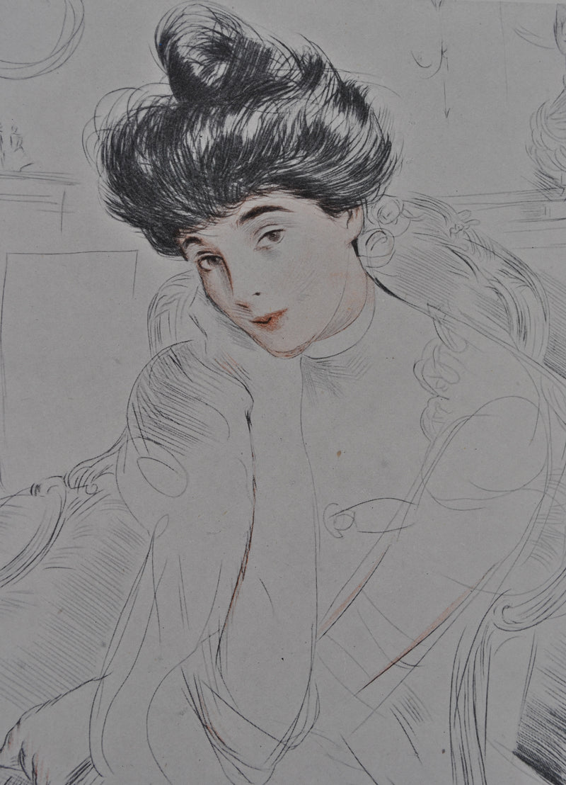 Paul César HELLEU : la duchesse de Marlborough, Héliogravure originale (photo de détail 3) - Crédit photo : Galerie Art.Paris