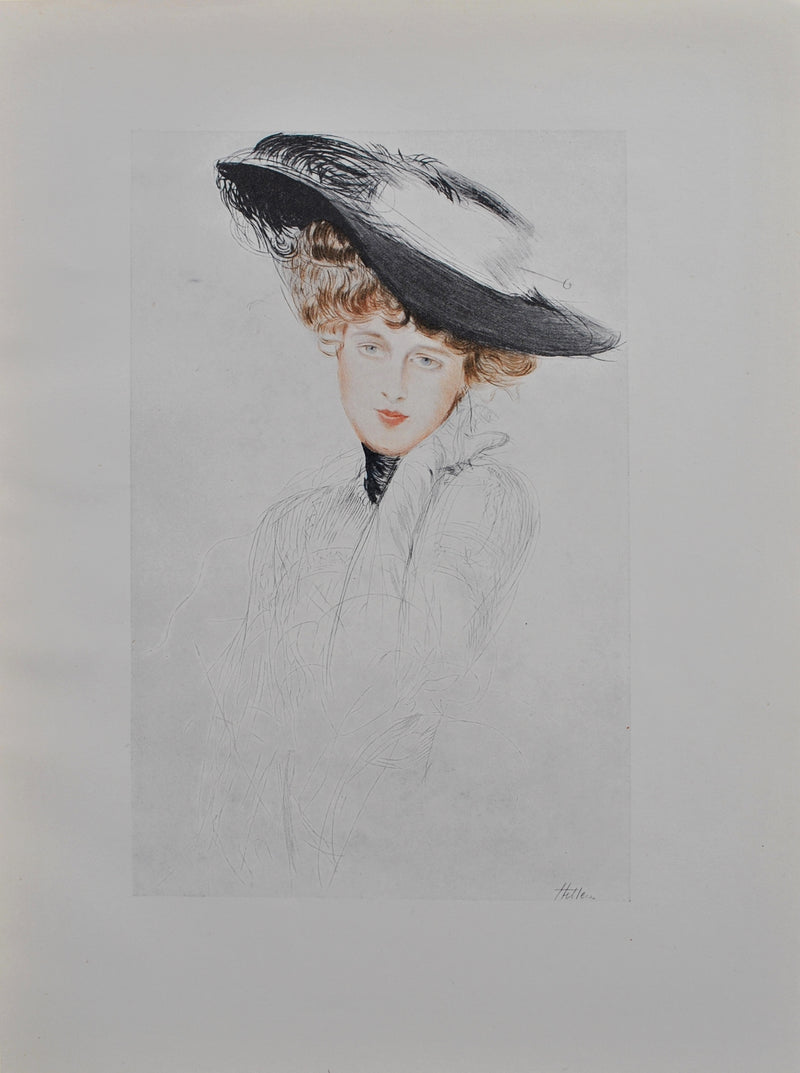 Paul César HELLEU : Miss Chancey, Héliogravure originale (vue générale) - Crédit photo : Galerie Art.Paris