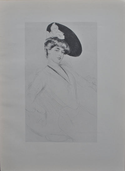 Paul César HELLEU : Miss Taylor, Héliogravure originale (vue générale) - Crédit photo : Galerie Art.Paris