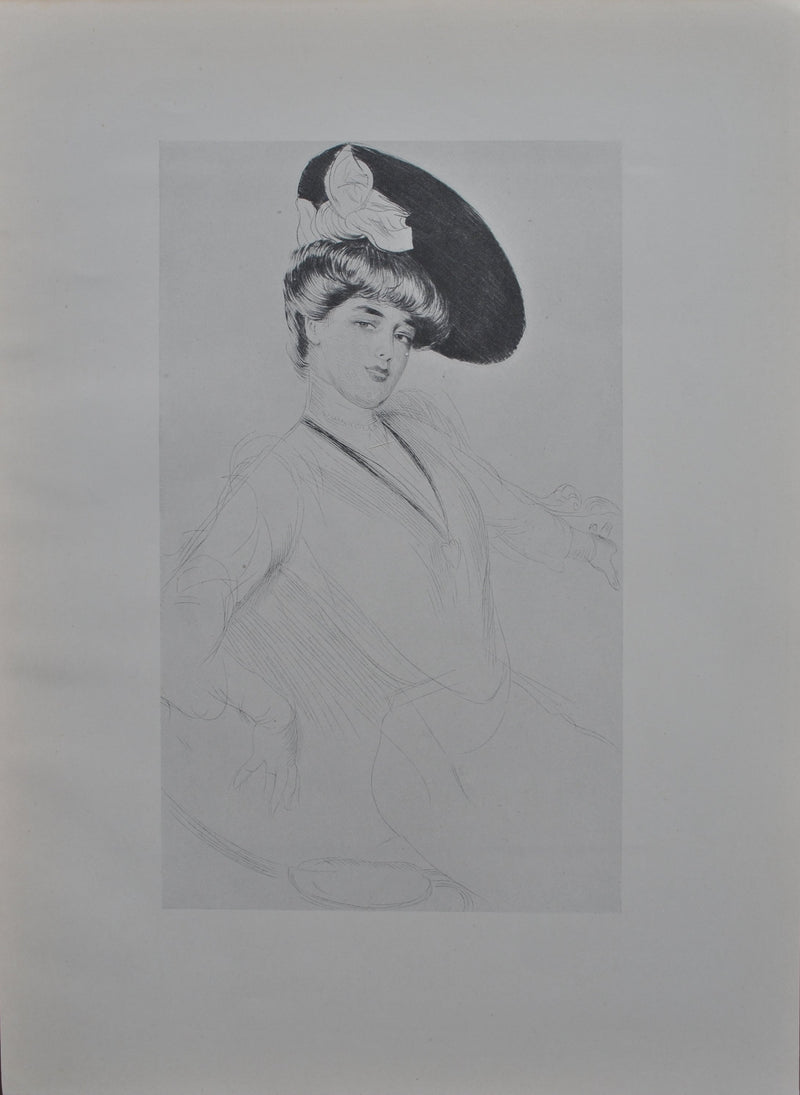 Paul César HELLEU : Miss Taylor, Héliogravure originale (vue générale) - Crédit photo : Galerie Art.Paris