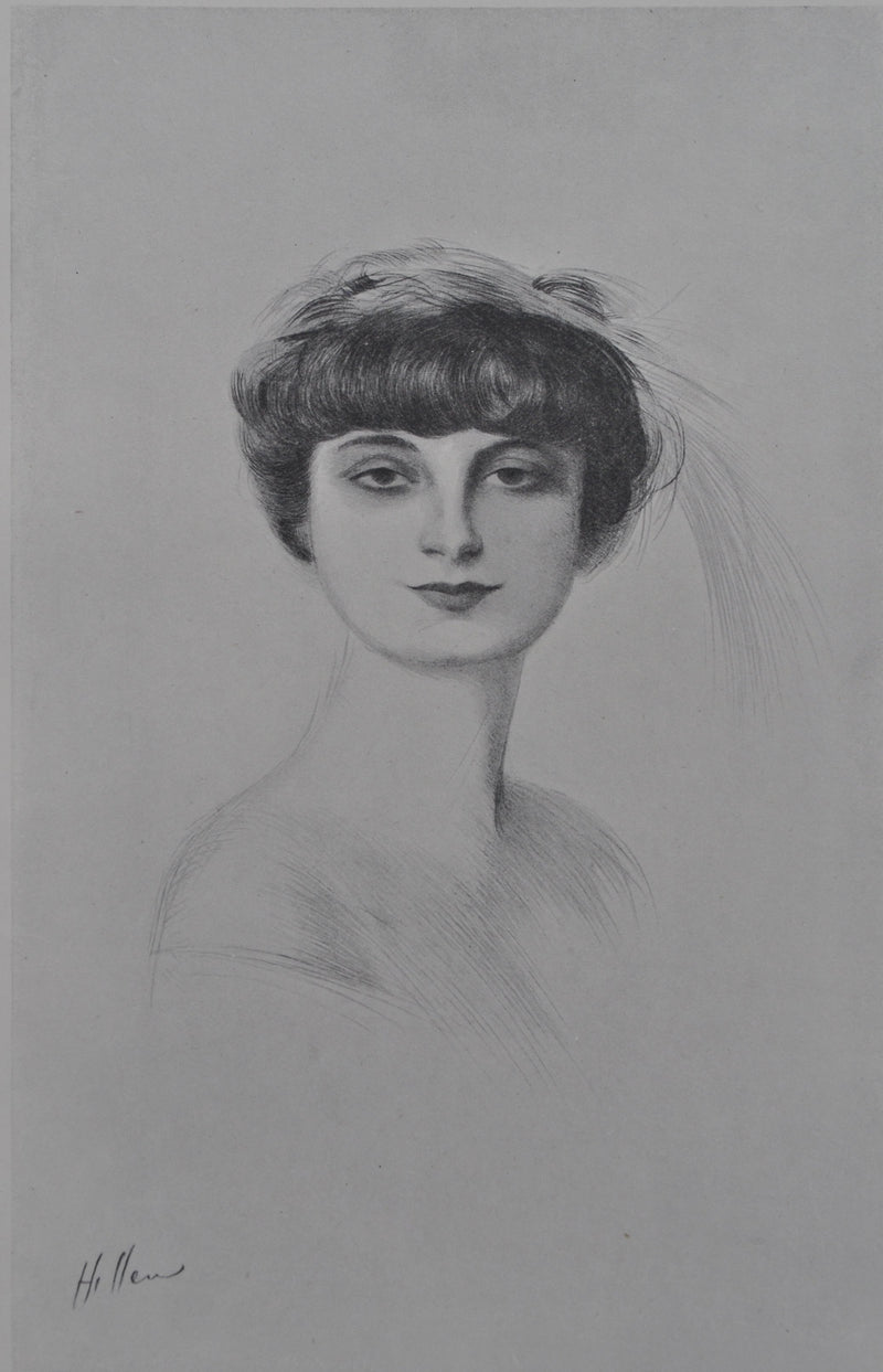 Paul César HELLEU : La comtesse Anna de Noailles, Héliogravure originale (photo de détail 4) - Crédit photo : Galerie Art.Paris