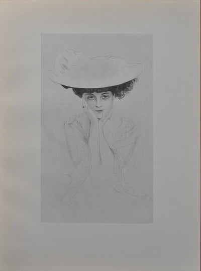 Paul César HELLEU : Anna de Noailles, Héliogravure originale (vue générale) - Crédit photo : Galerie Art.Paris