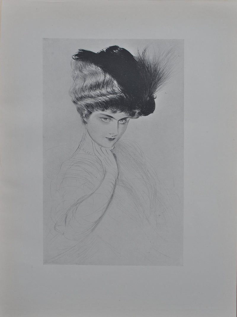 Paul César HELLEU : Madame Letellier, Héliogravure originale (vue générale) - Crédit photo : Galerie Art.Paris