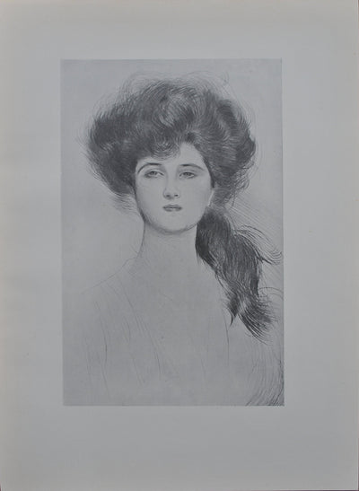 Paul César HELLEU : La comtesse de San Maritno, Héliogravure originale (vue générale) - Crédit photo : Galerie Art.Paris