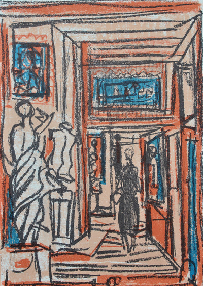 André COTTAVOZ : Vie parisienne, Lithographie originale (photo de détail 10) - Crédit photo : Galerie Art.Paris