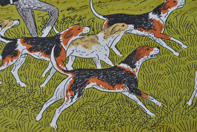 Vincent HADDELSEY : La chasse à courre, Lithographie originale (photo de détail 6) - Crédit photo : Galerie Art.Paris