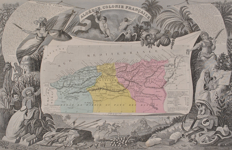 Victor LEVASSEUR : Carte ancienne de  l&