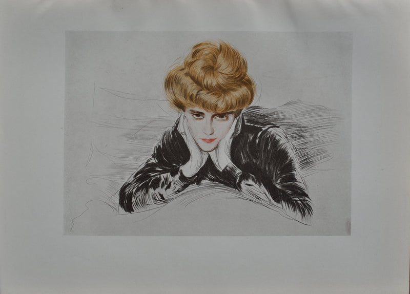 Paul César HELLEU : La duchesse allongée, Héliogravure originale (vue générale) - Crédit photo : Galerie Art.Paris