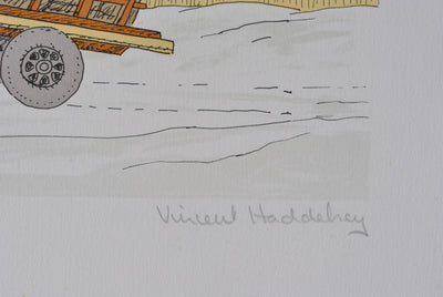 Vincent HADDELSEY : Hiver en Ukraine, Lithographie originale (photo de détail 3) - Crédit photo : Galerie Art.Paris