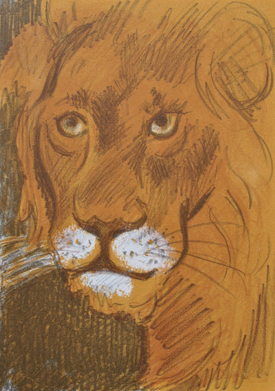 Maurice MOURLOT : Le lion, Lithographie originale (photo de détail 2) - Crédit photo : Galerie Art.Paris