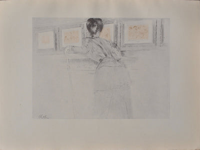 Paul César HELLEU : Les trois tableaux, Héliogravure original (vue générale) - Crédit photo : Galerie Art.Paris