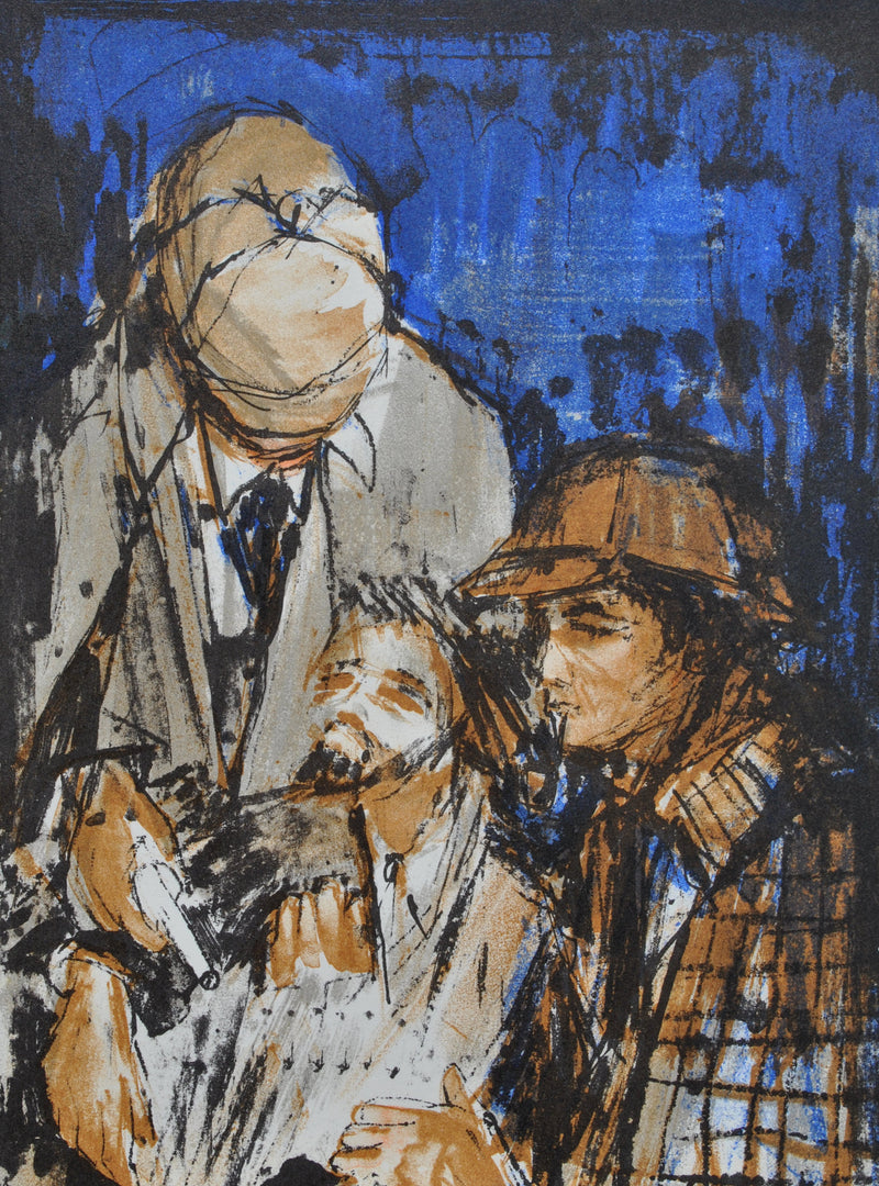 Pierre LETELLIER : Sherlock Holmes, Lithographie originale (photo de détail 8) - Crédit photo : Galerie Art.Paris