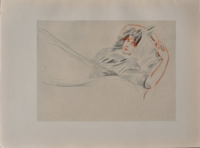 Paul César HELLEU : La dormeuse, Héliogravure originale (vue générale) - Crédit photo : Galerie Art.Paris