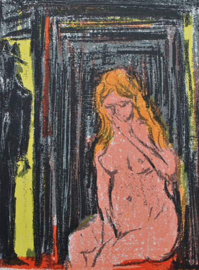 André COTTAVOZ : Miss Blandish, Lithographie originale (photo de détail 2) - Crédit photo : Galerie Art.Paris