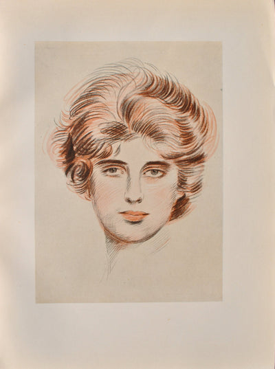 Paul César HELLEU : Portrait de Madame Helleu, Héliogravure originale (vue générale) - Crédit photo : Galerie Art.Paris