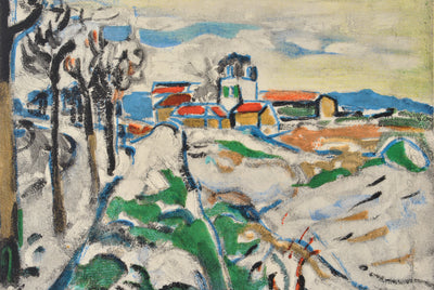 Maurice DE VLAMINCK : Les coteaux de Chatou, Lithographie originale (photo de détail 4) - Crédit photo : Galerie Art.Paris