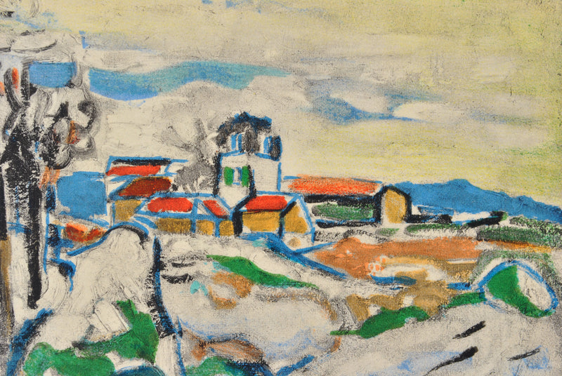 Maurice DE VLAMINCK : Les coteaux de Chatou, Lithographie originale (photo de détail 5) - Crédit photo : Galerie Art.Paris