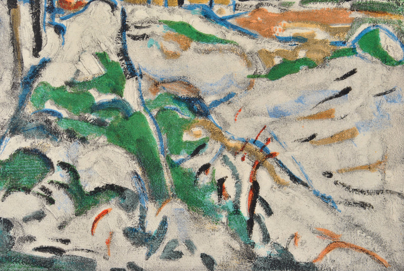 Maurice DE VLAMINCK : Les coteaux de Chatou, Lithographie originale (photo de détail 6) - Crédit photo : Galerie Art.Paris