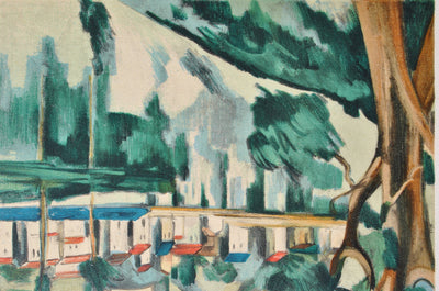 Maurice DE VLAMINCK : La Seine à Chatou, Lithographie originale (photo de détail 7) - Crédit photo : Galerie Art.Paris