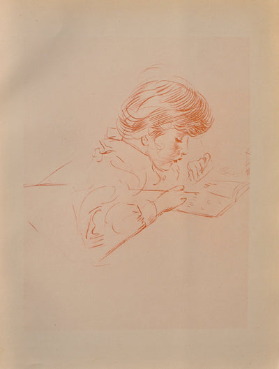 Paul César HELLEU : Croquis d'enfant, Héliogravure originale (vue générale) - Crédit photo : Galerie Art.Paris